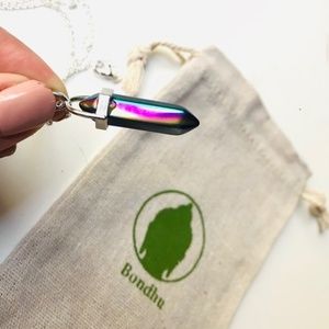 Titanium Hematite Pendant Silver 925 Necklace